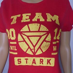 Teefury Team Stark Captain America Civil War Tee L